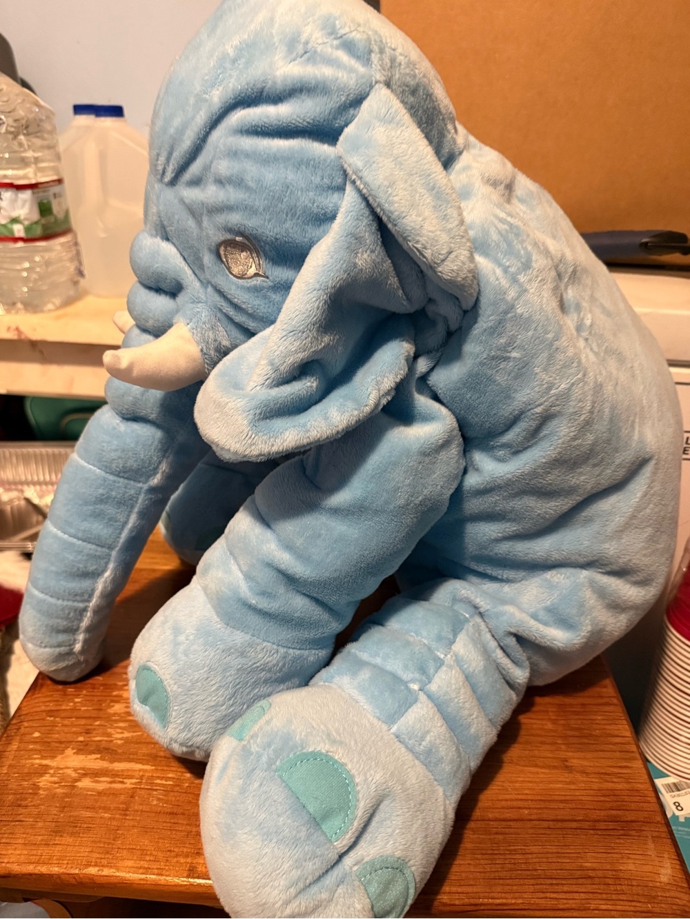 Plush Blue Elephant Stuffed Animal
